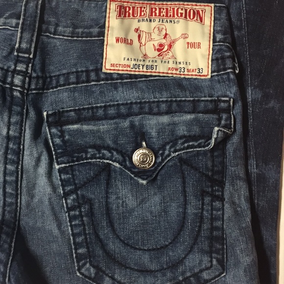 Joey big T  33x28 tie dyed acid wash true religion - Picture 1 of 8